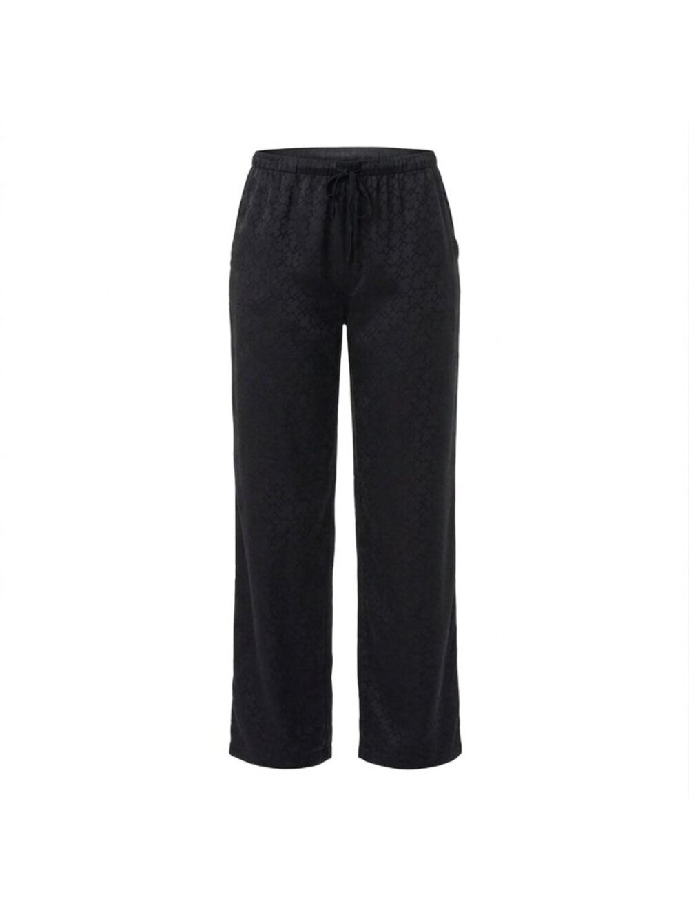 NWT Tommy Hilfiger Lounge Pants Sz M Navy Blue Satin Logo Jacquard Sleepwear